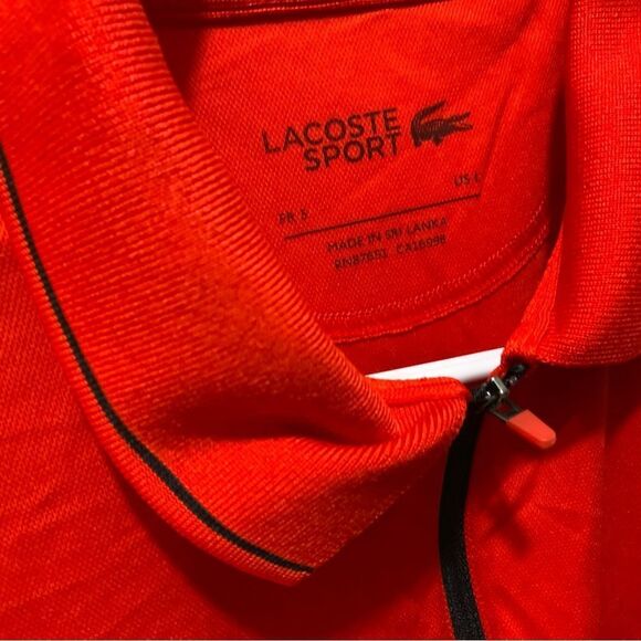 Lacoste Mens Short Sleeve Colorblock Print Ultra Dry Polo Shirt US size L /FR S - Picture 7 of 9